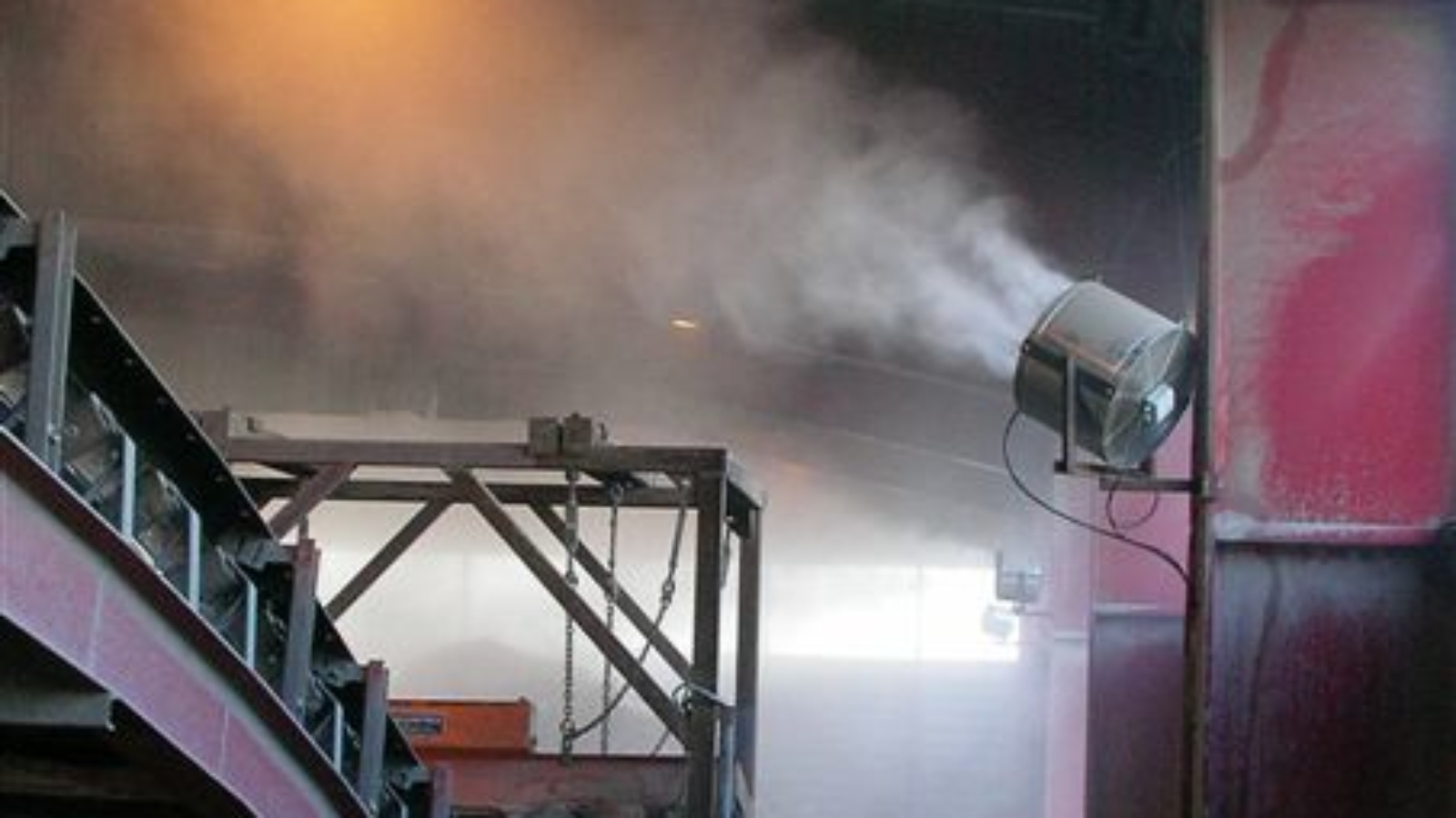 La brumisation pour la suppression des poussières et des odeurs